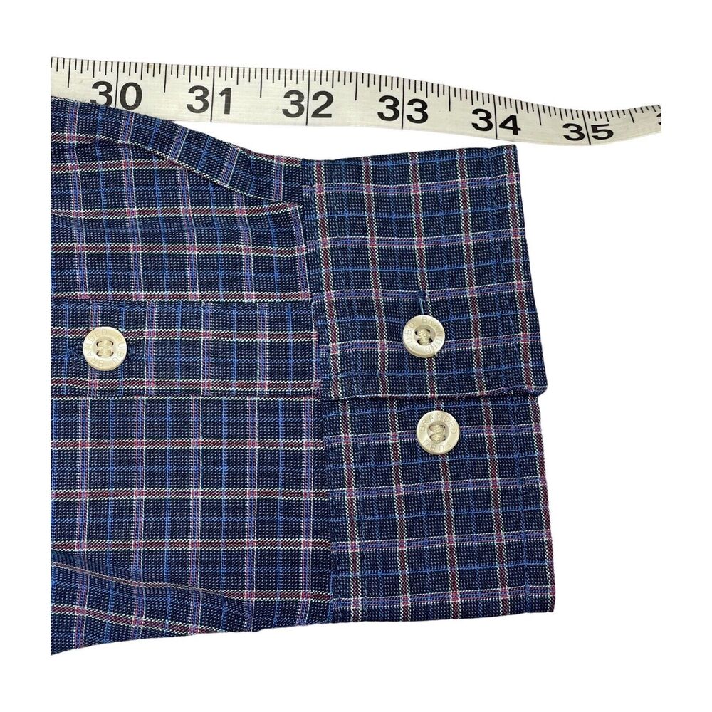 Fubu The Collection Plaid Long Sleeved Dress Shirt Men’s Size 16/18 NWT - Picture 6 of 9